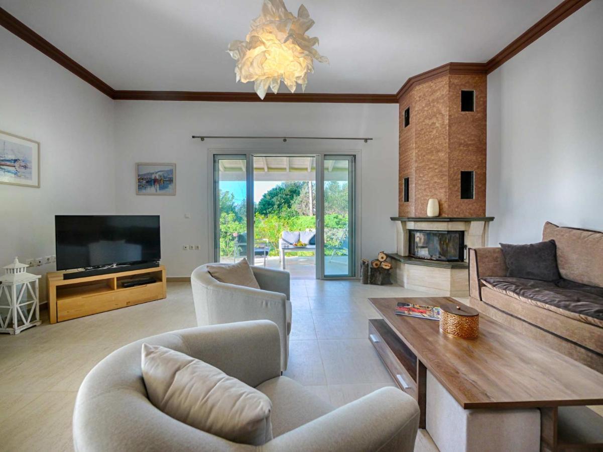 Villa Afionas - 3 Minutes From The Beach With Heated Eco-Pool And Sunset View Exterior foto