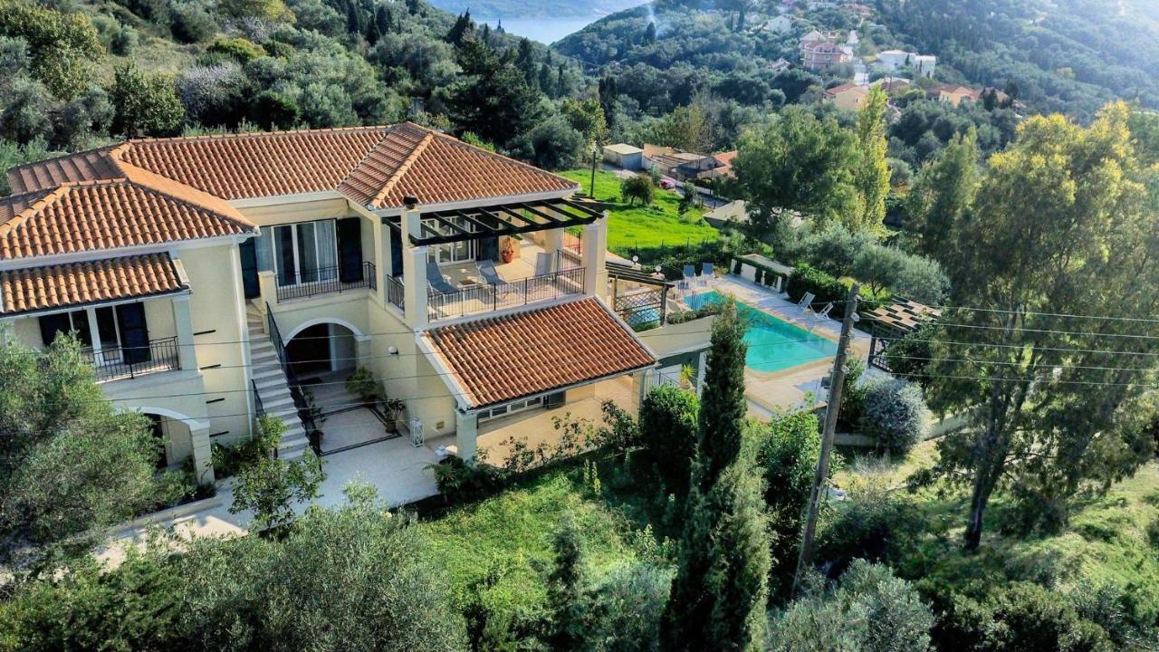 Villa Afionas - 3 Minutes From The Beach With Heated Eco-Pool And Sunset View Exterior foto